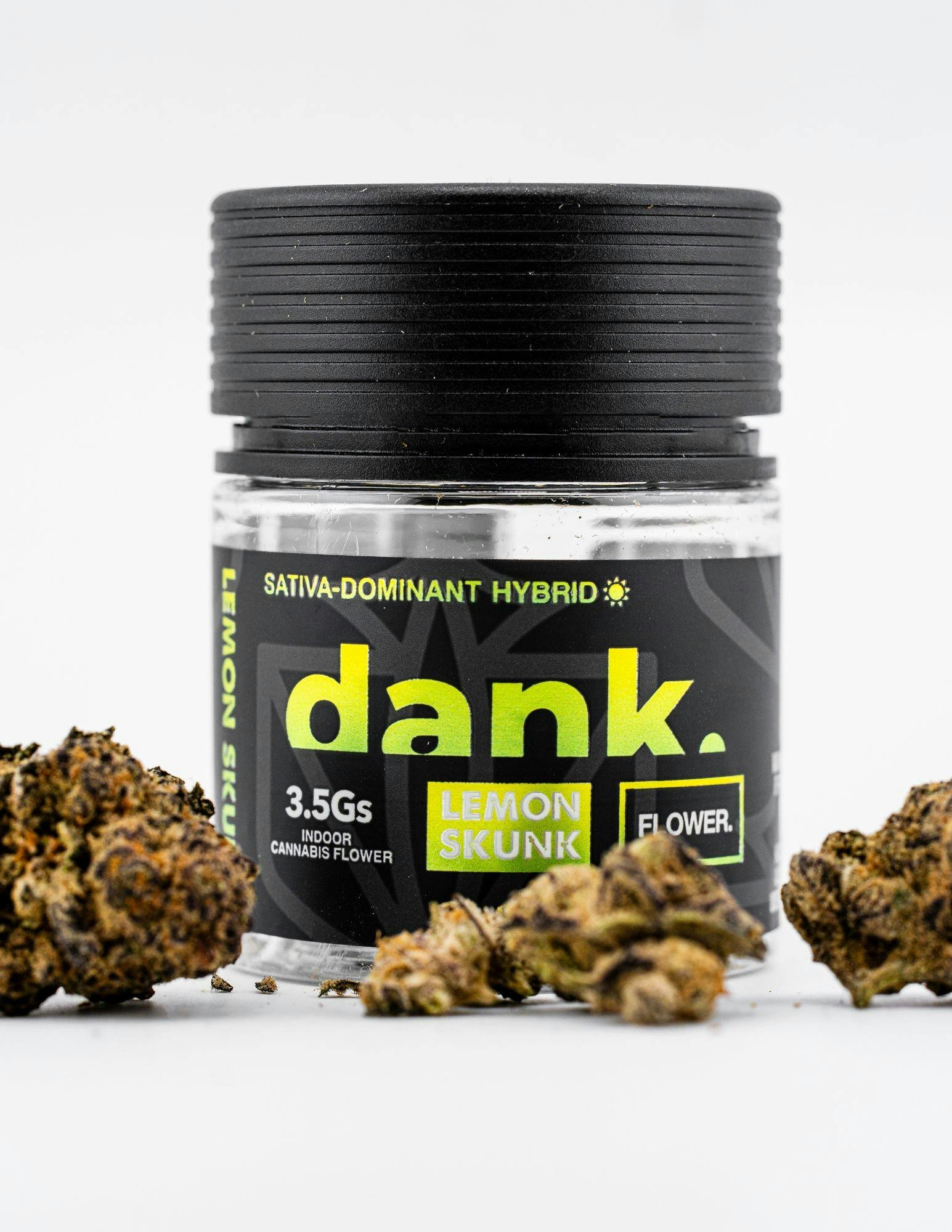 9f00590db2af84689fa99cb7690a7efa.jpg Lemon Skunk by Dank By Definition. 3.5g |Sativa - Image 1