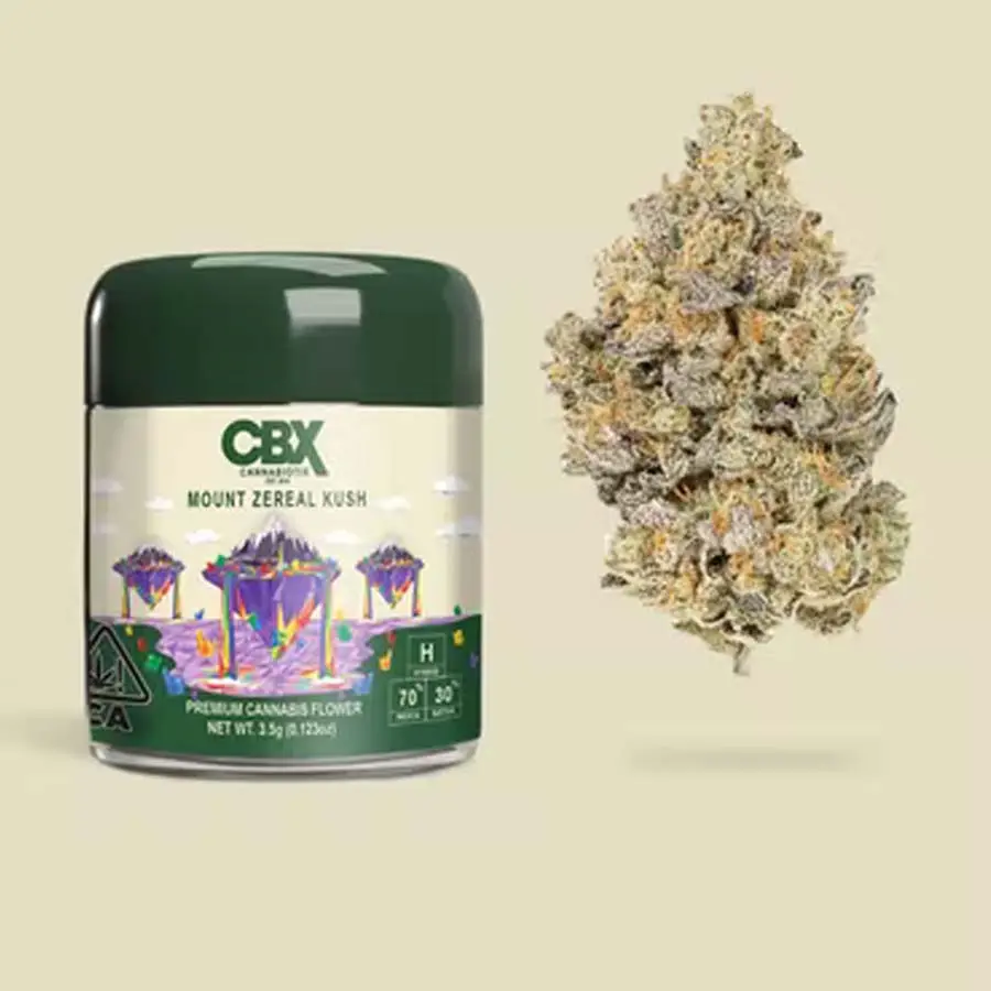 cc1e579d-5dac-4cfa-a095-a8dd1cbe6439.webp CBX Cannabiotix Mount Zereal Kush hybrid flower 3.5g - Image 1