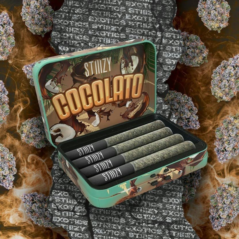 img_8491.jpeg STIIIZY
- COCOLATO - 3.5G STIIIZY Exotics Preroll 4 joints | Hybrid - Image 1