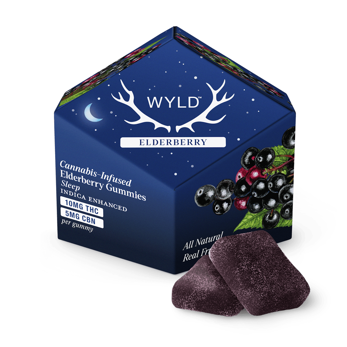 img_8498.png Elderberry 2:1 Indica Enhanced + CBN Gummies | 100mg | 10ct | 10mg/ea
By WYLD - Image 1
