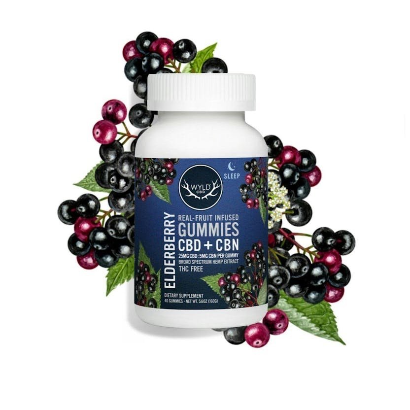 img_8503.jpeg Wyld CBD Elderberry 5:1 CBD:CBN Gummies 1000mg | Gummies | 40pk | 0mg/ea - Image 1