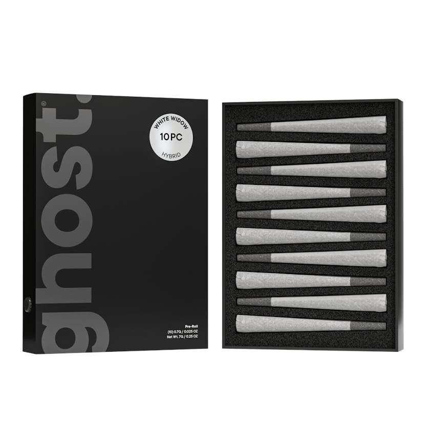 img_8523.jpeg ghost.
7g White Widow 10-Pack Pre-Rolls - Image 1