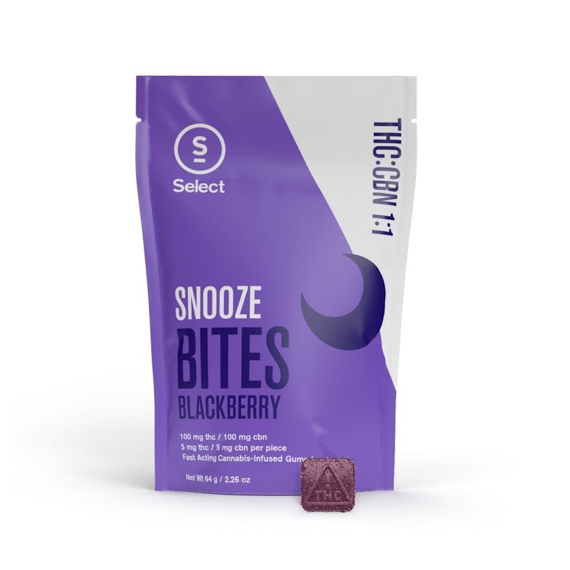 img_8557.jpeg Select
Blackberry Snooze Bites 1:1 THC:CBN 20pk (100mg:100mg - Image 1