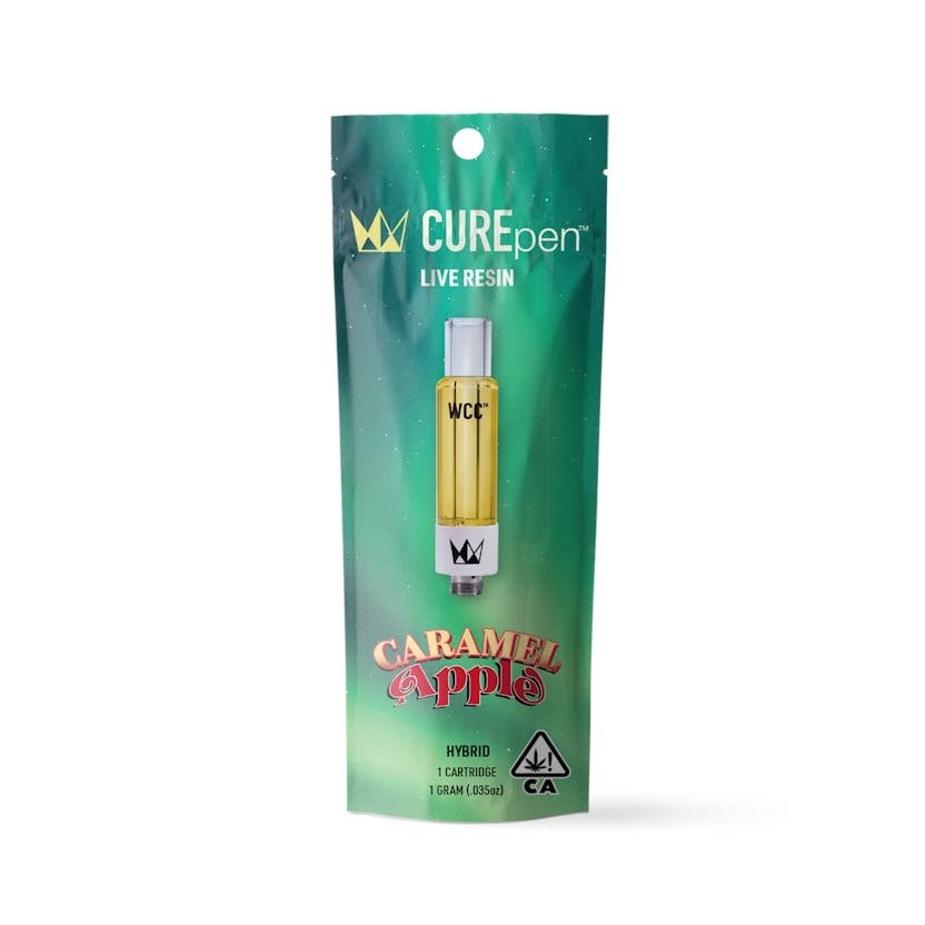 img_8596.jpeg West Coast Cure
Caramel Apple Live Resin Cartridge - 1g - Image 1