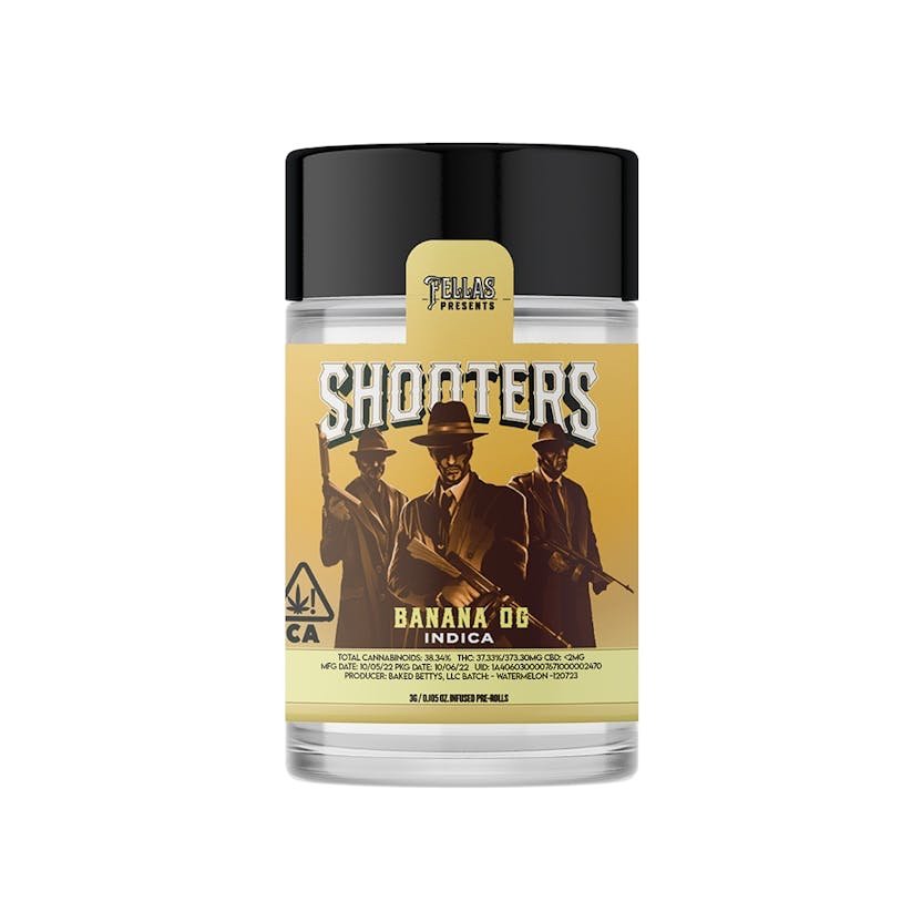 img_8621.jpeg THE SYNDICATE | FELLAS SHOOTERS INFUSED BABY 5pk - BANANA OG - Image 1