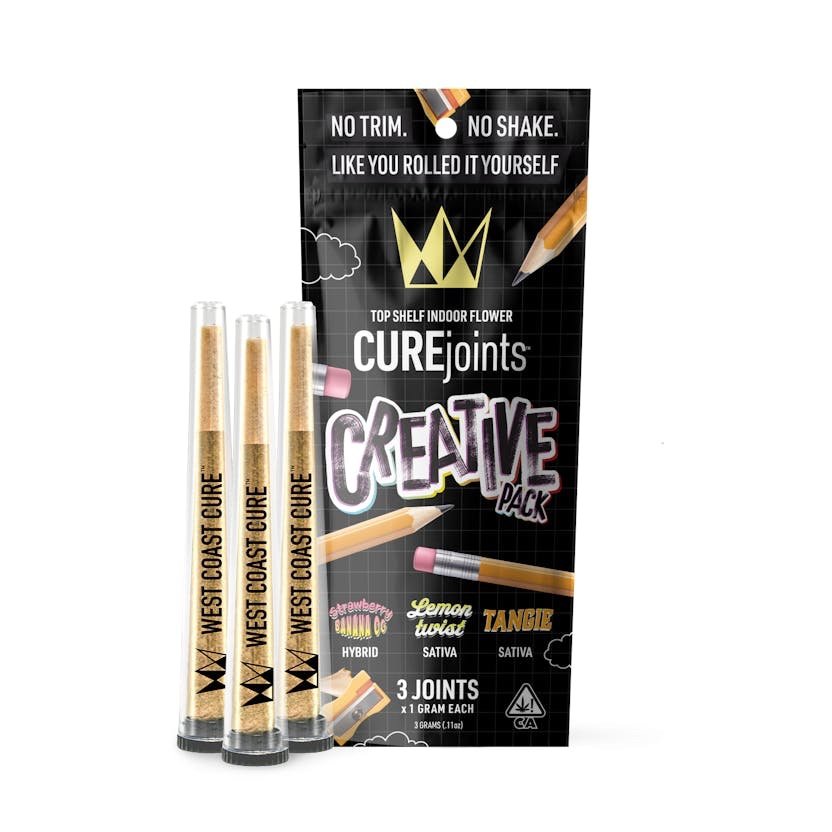img_8627.jpeg West Coast Cure
Creative Pack - Top Shelf CUREjoint Variety Pack 3 | 1G - Image 1