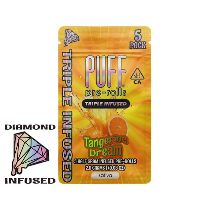 img_8632.jpeg PUFF
Tangerine Dream - Infused Pre Roll Pack .5g - 5pk - Image 1
