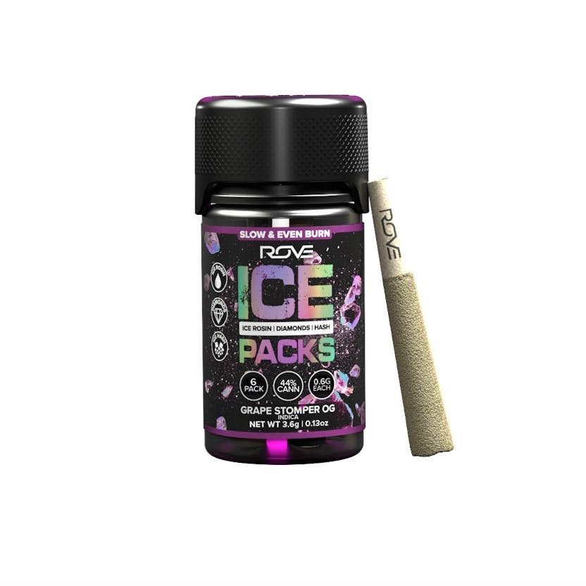 img_8689.jpeg ROVE
Grape Stomper OG | Infused Ice Packs (Rosin, Hash, and Diamonds) | 6x 0.6g 6 pack - Image 1