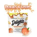Delights Gummies
Peaches N Cream Delights Rosin Infused Gummies