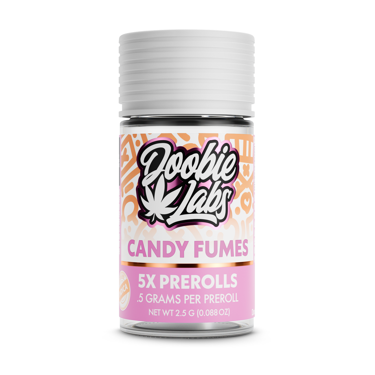 img_8968.png Doobie Labs CANDY FUMES 5 PACK DOG WALKERS PRE ROLLS| Sativa - Image 1
