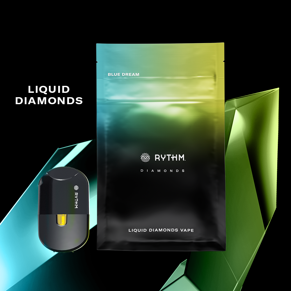 img_8989.png Rythm LIQUID DIAMONDS VAPE | Blue Dream | 1g Sativa - Image 1